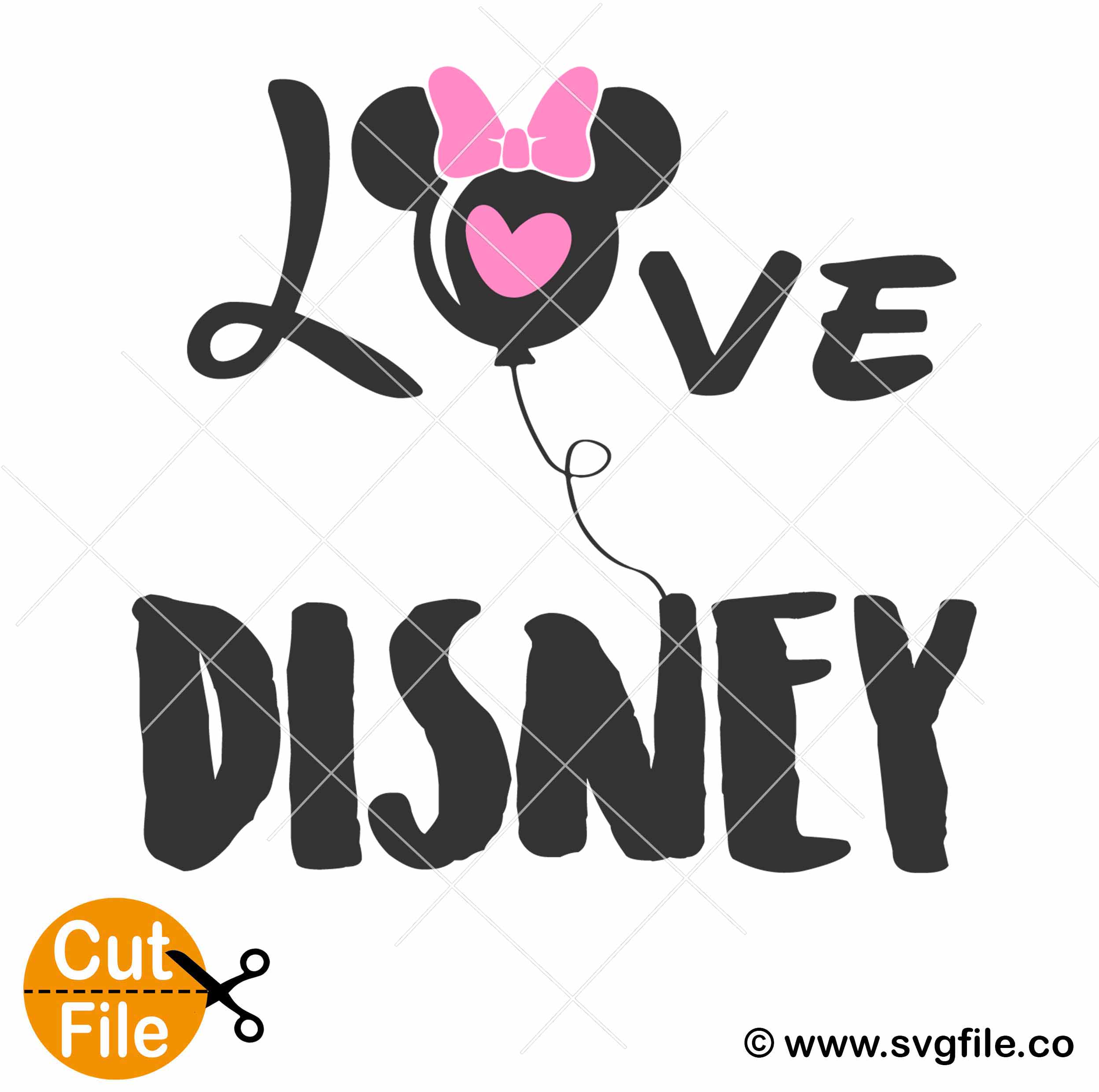 Minnie-Mickey Baloons png, svg and jpeg file