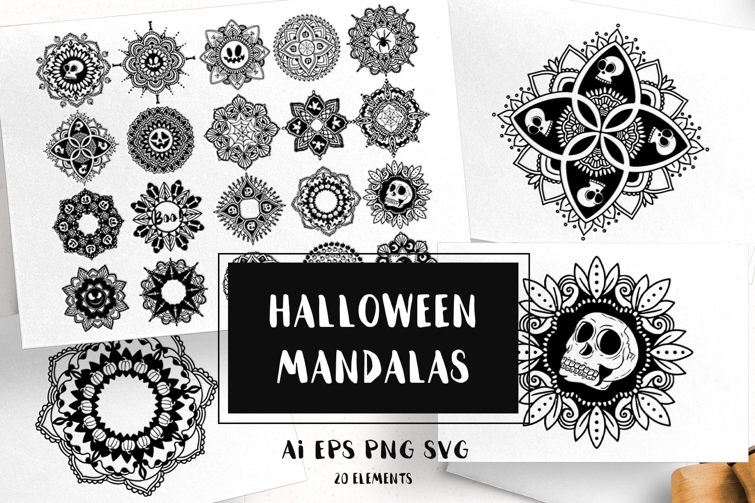 Download Halloween Mandala Svg Bundle Svgfile Co 0 99 Cent Svg Files Life Time Access